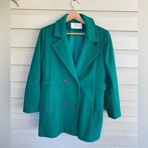 FITZ vintage wool womens peacoat kelly green union rare classy preppy 60s sz 8